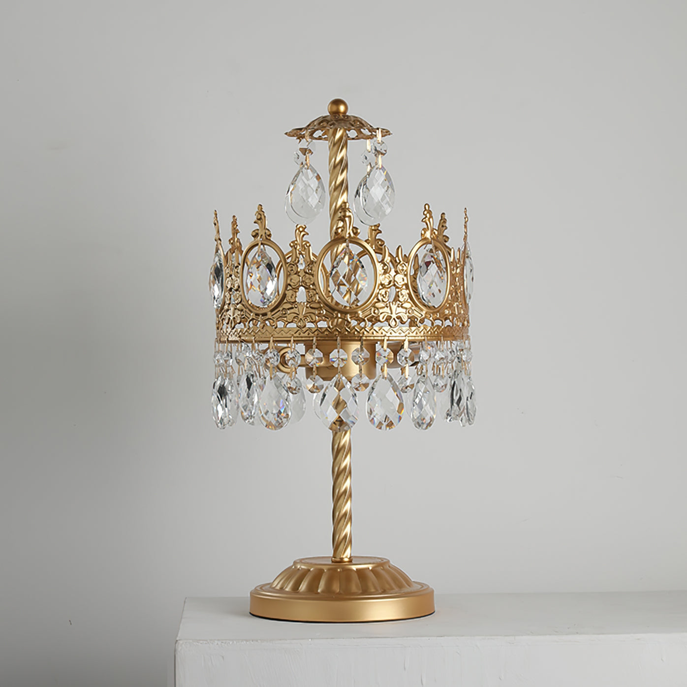 Vintage Crystal Table Lamp