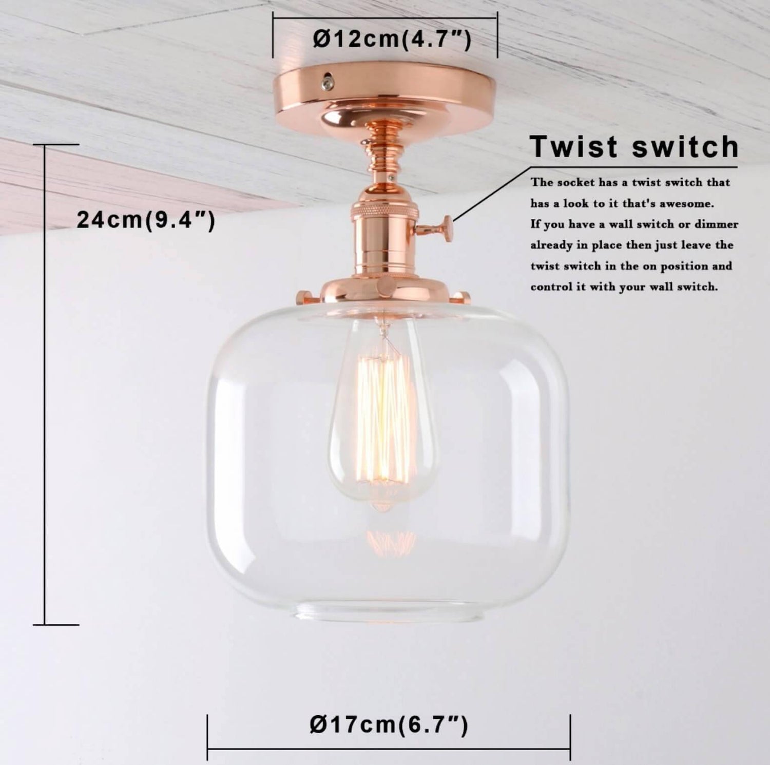 Vintage Mount Lamp - Nordic Side - 