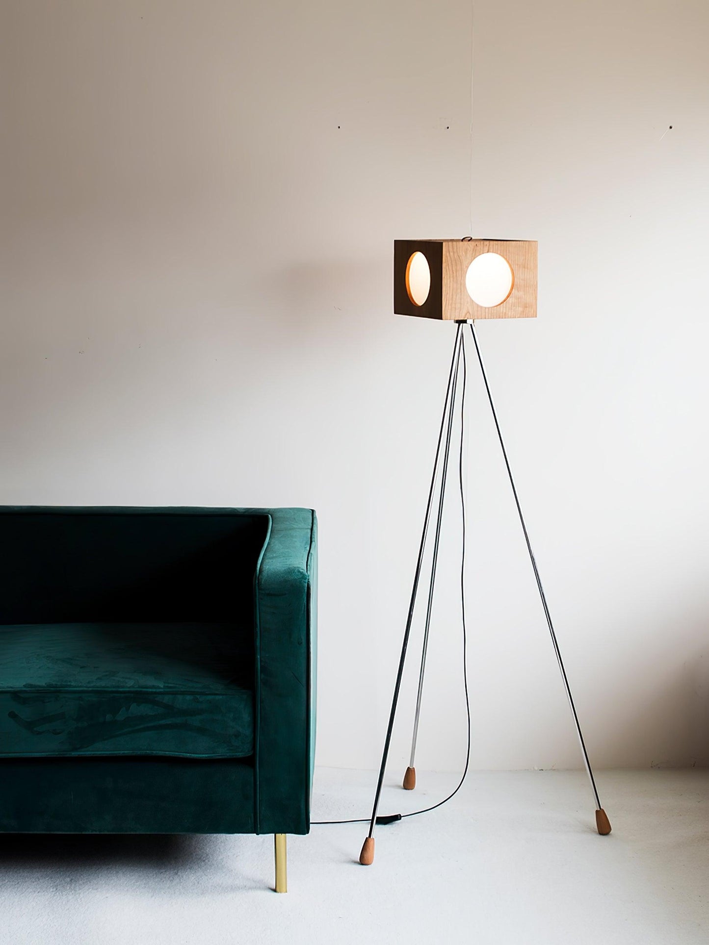 Vintage Tripod Camera Floor Lamp
