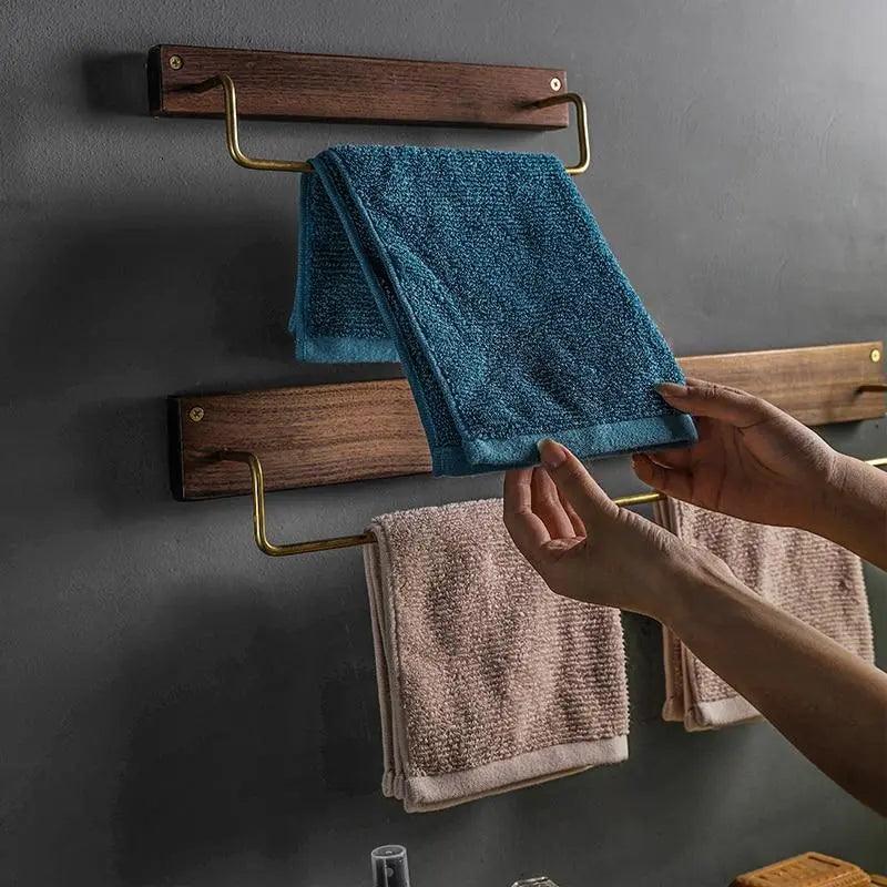 Viveca Stylish Wooden Towel Rack