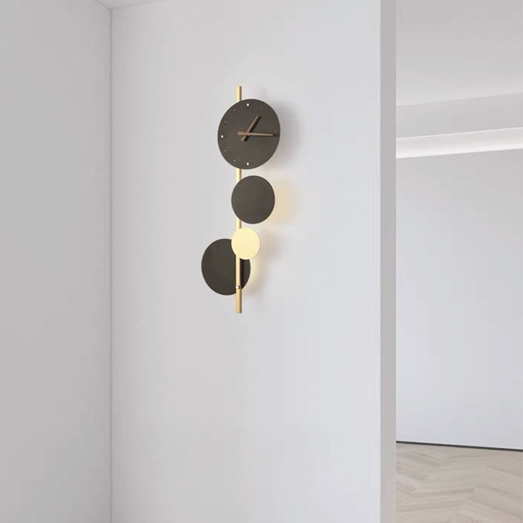 Wall Clock Modern Art Deco Light