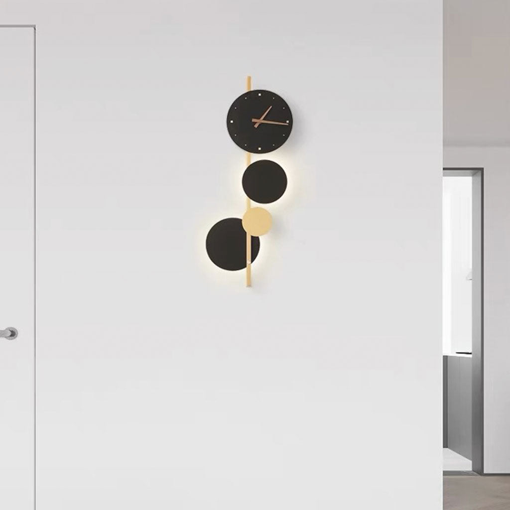 Wall Clock Modern Art Deco Light