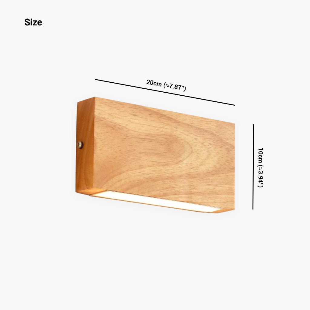 Wall Lamp Modern Wooden LED Light
