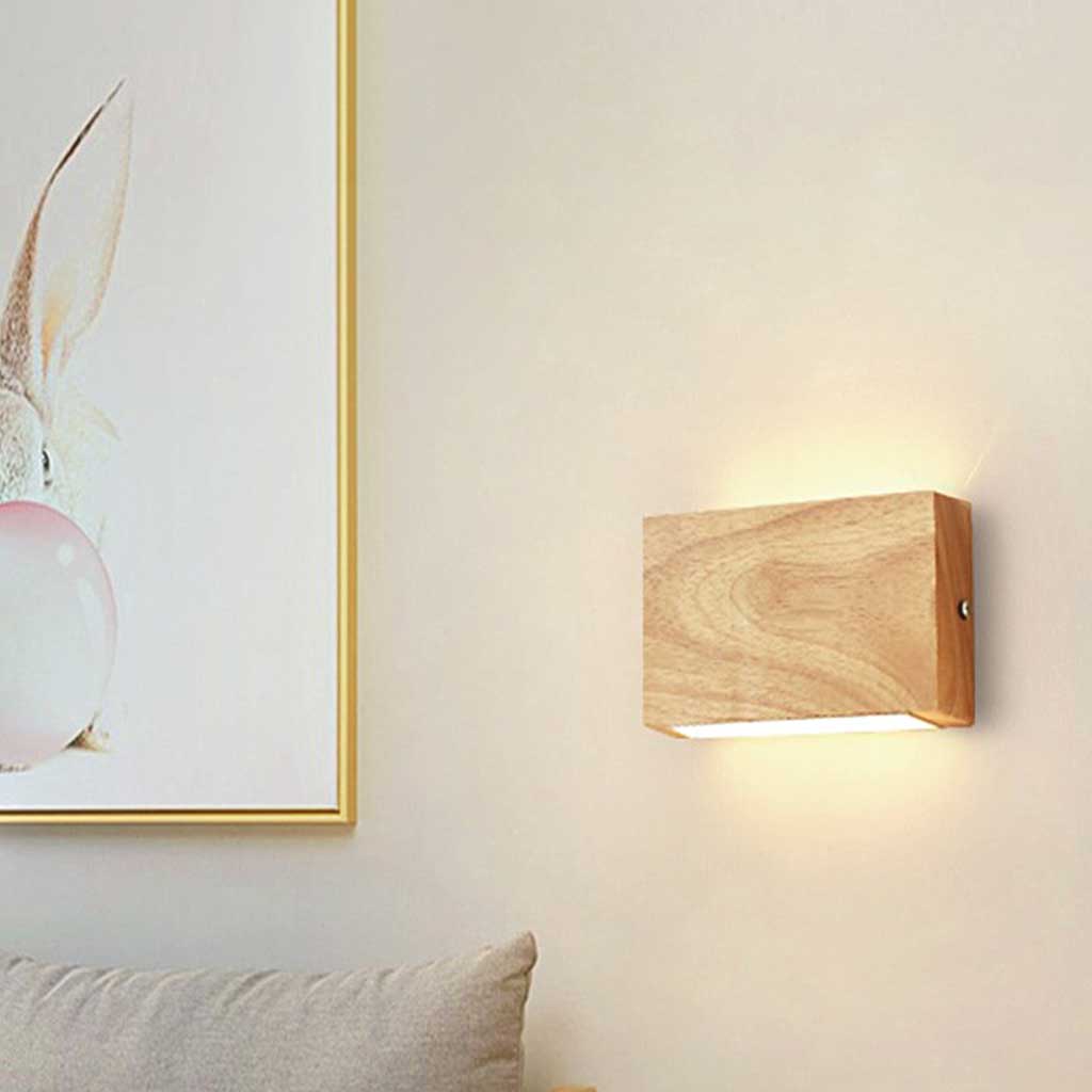 Wall Lamp Modern Wooden LED Light