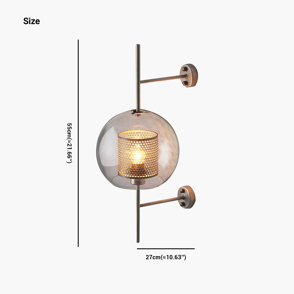 Wall Lamp Modern Glass Sphere