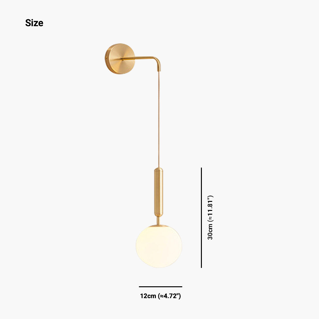 Modern Nordic Globe Glass Wall Lamp