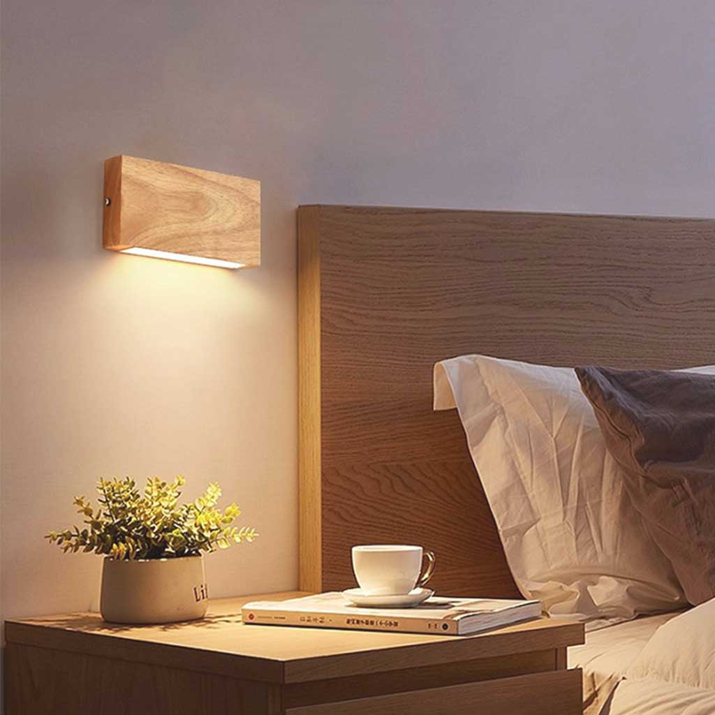 Wall Lamp Modern Wooden LED Light