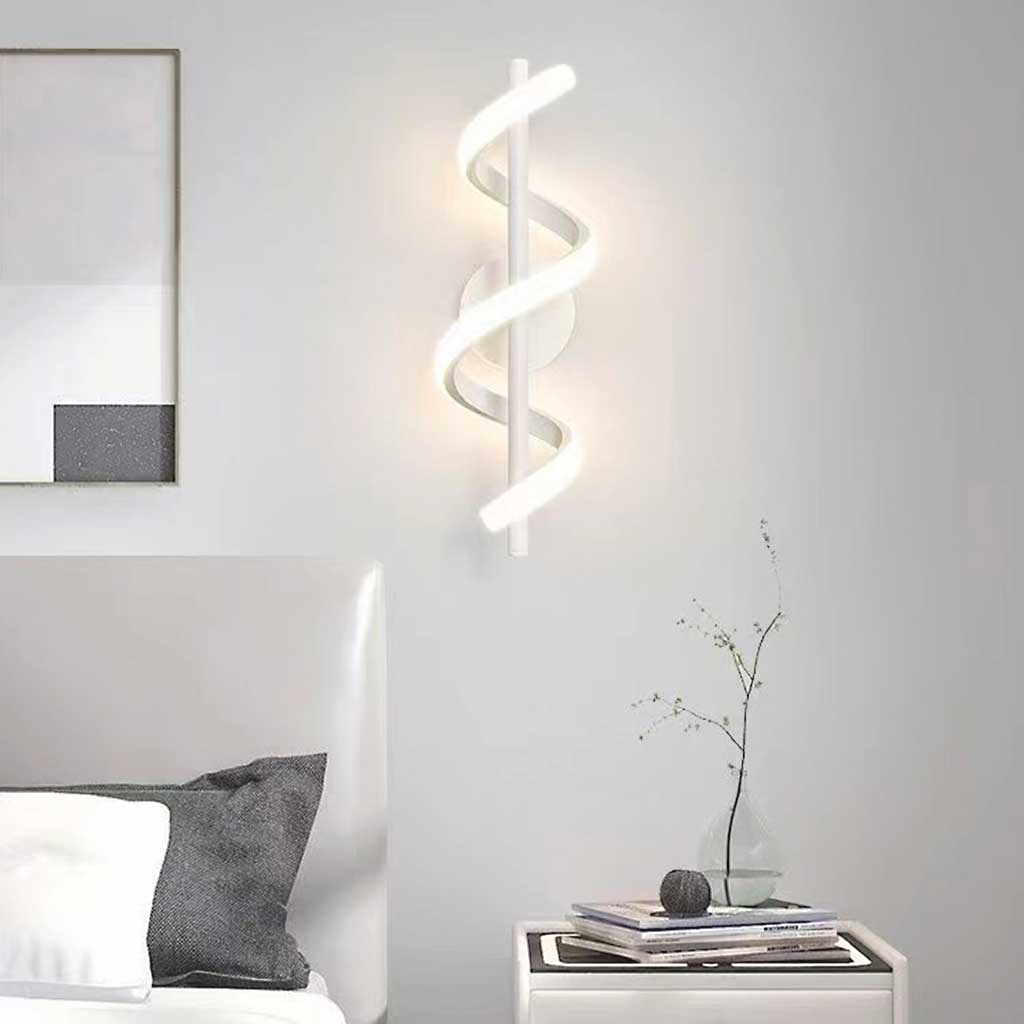 Wall Lamp Lighting Unique Wavy Linear, Aluminum