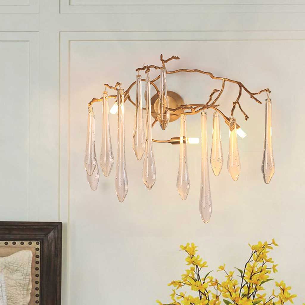 Wall Light Luxury Crystal Branch