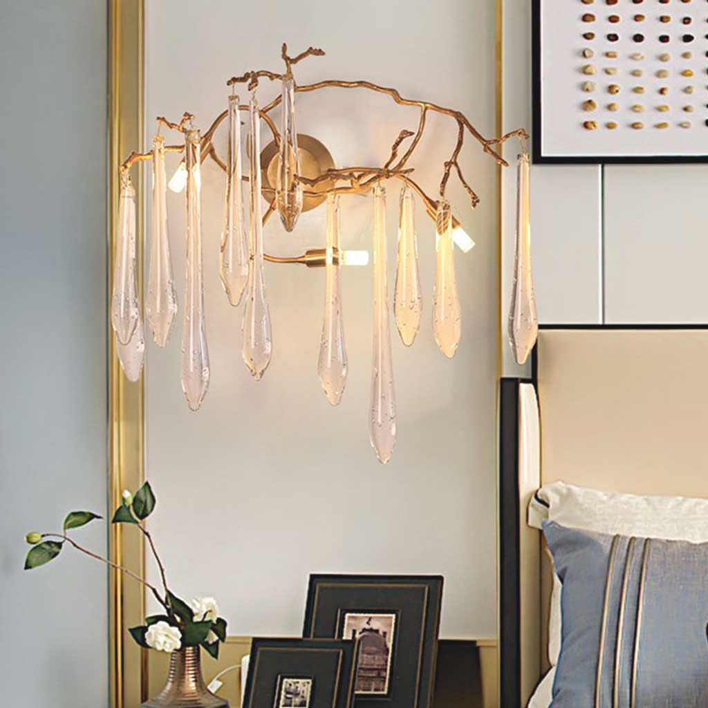 Wall Light Luxury Crystal Branch