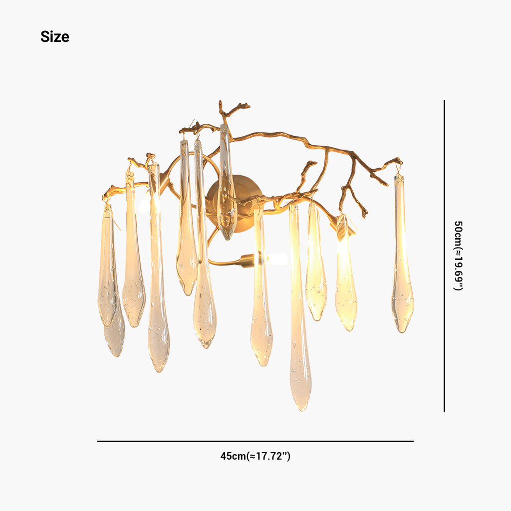 Wall Light Luxury Crystal Branch
