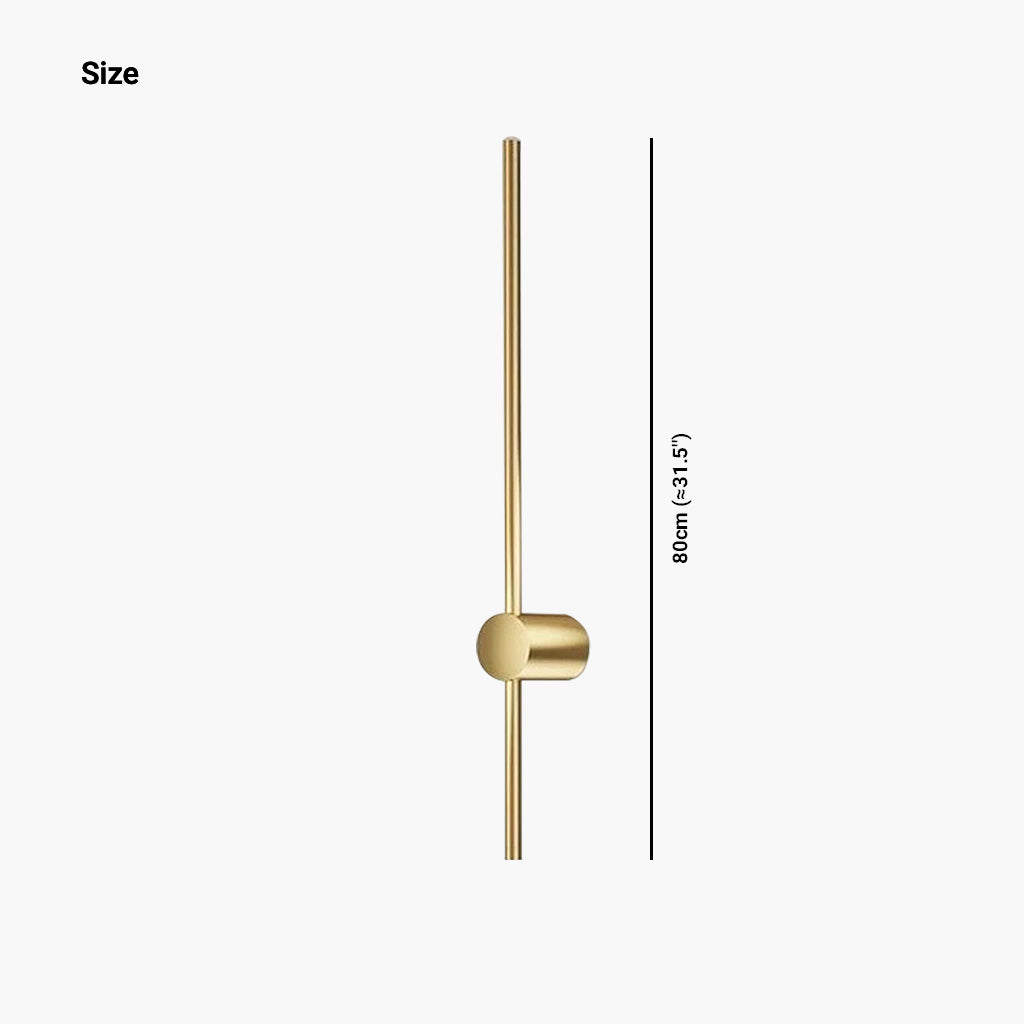Wall Light Linear Gold Accent
