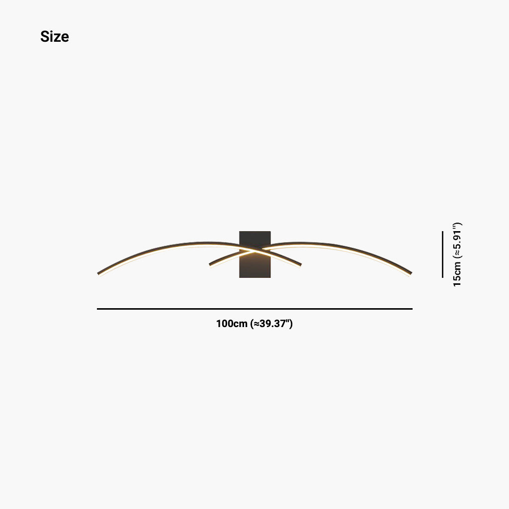 Wall Light Nordic Wavy Design