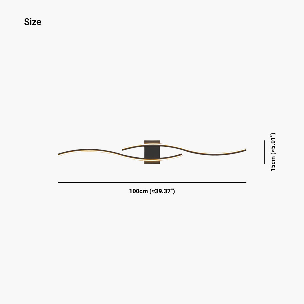 Wall Light Nordic Wavy Design