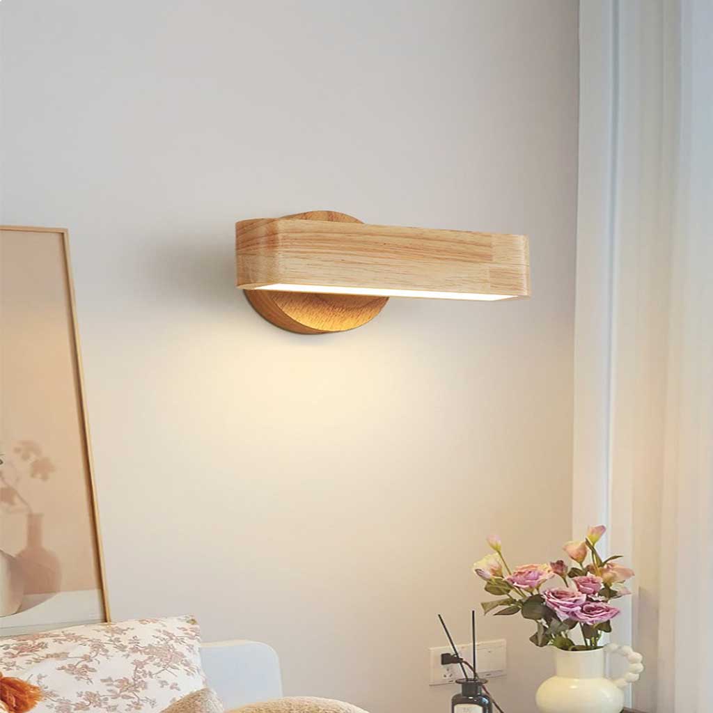 Wall Mount Light Nordic Wooden Fixture