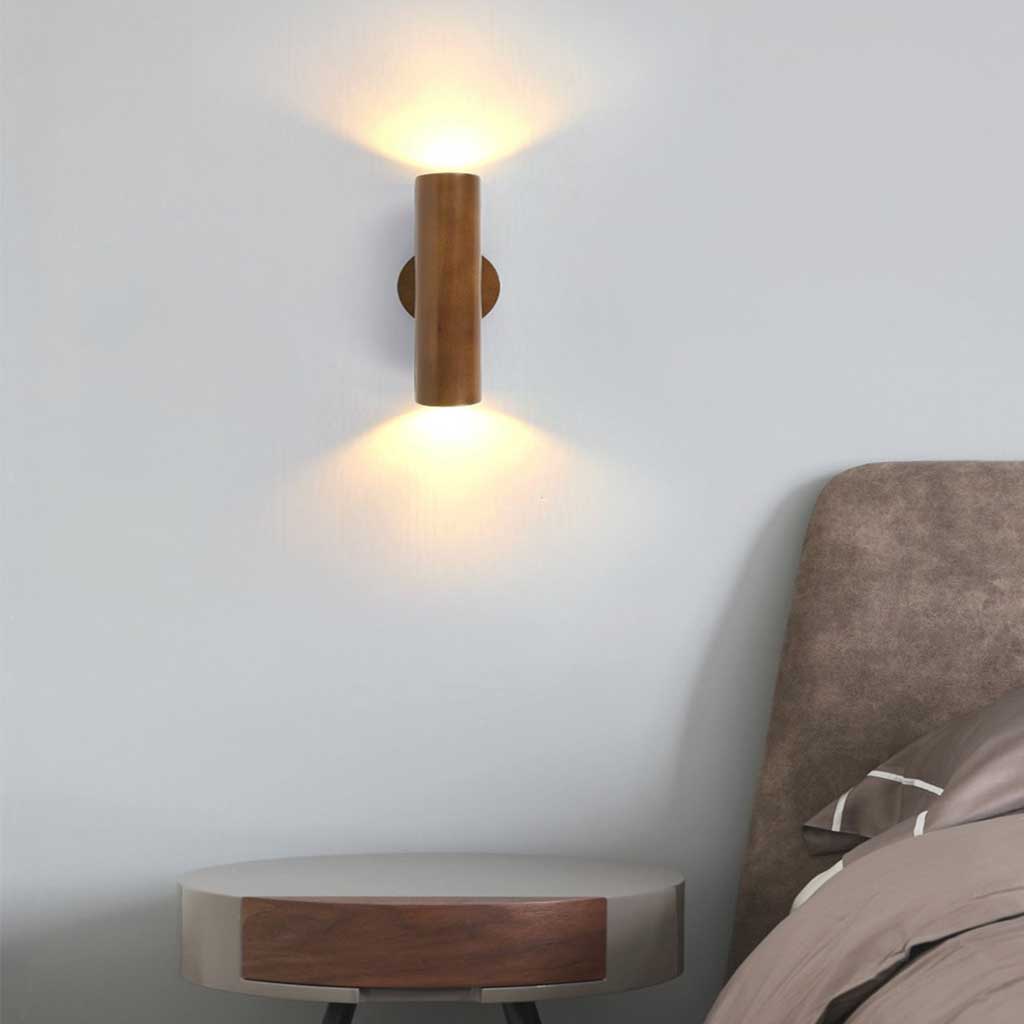 Wall Mounted Lamp Wood Spotlight