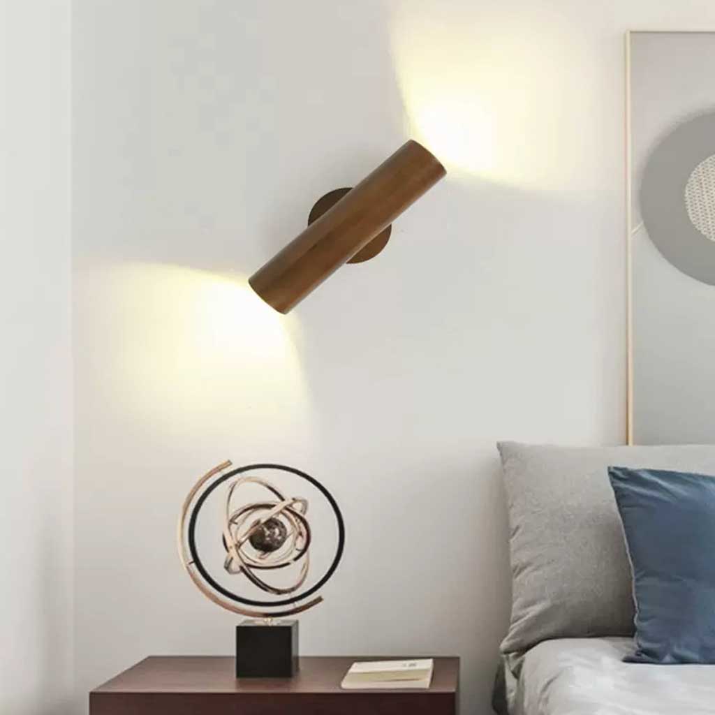 Wall Mounted Lamp Wood Spotlight