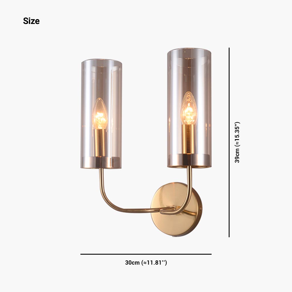 Wall Sconce Candle Glass Light