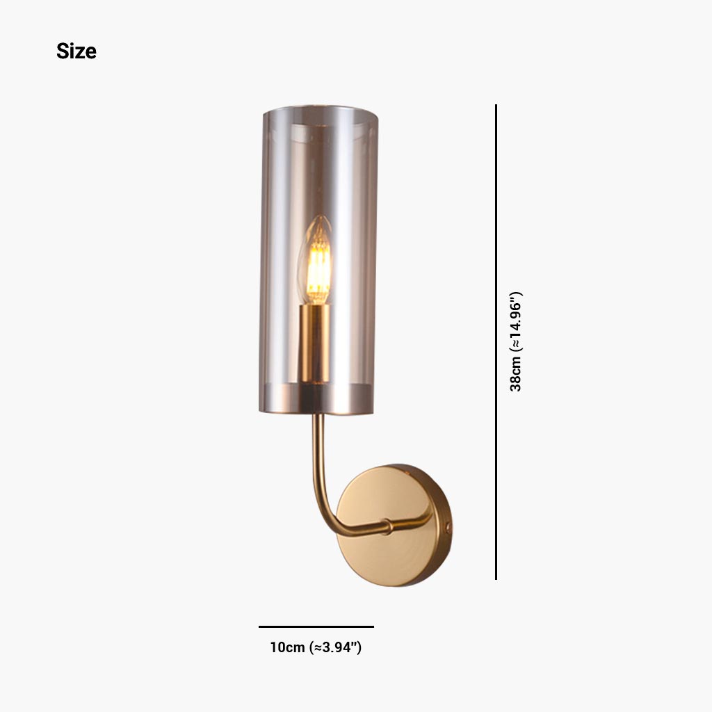 Wall Sconce Candle Glass Light