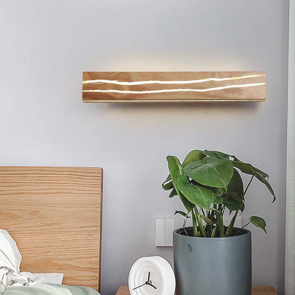 Wall Sconce Light Japanese Wood