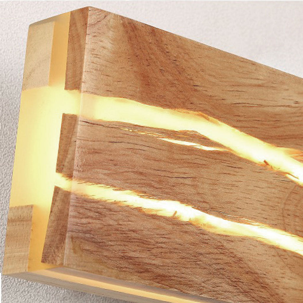 Wall Sconce Light Japanese Wood