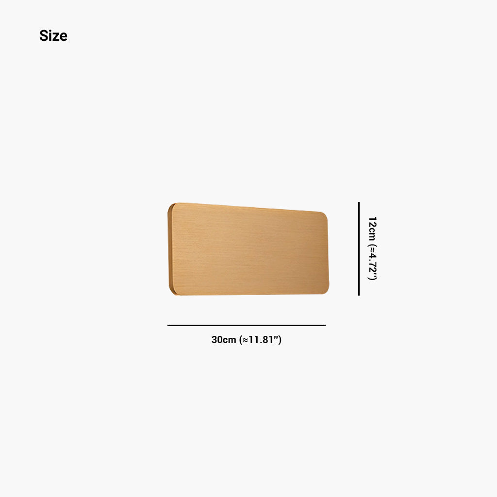 LED Wall Sconce Light Minimalist Rectangle Aluminum Linear, 5 Colors