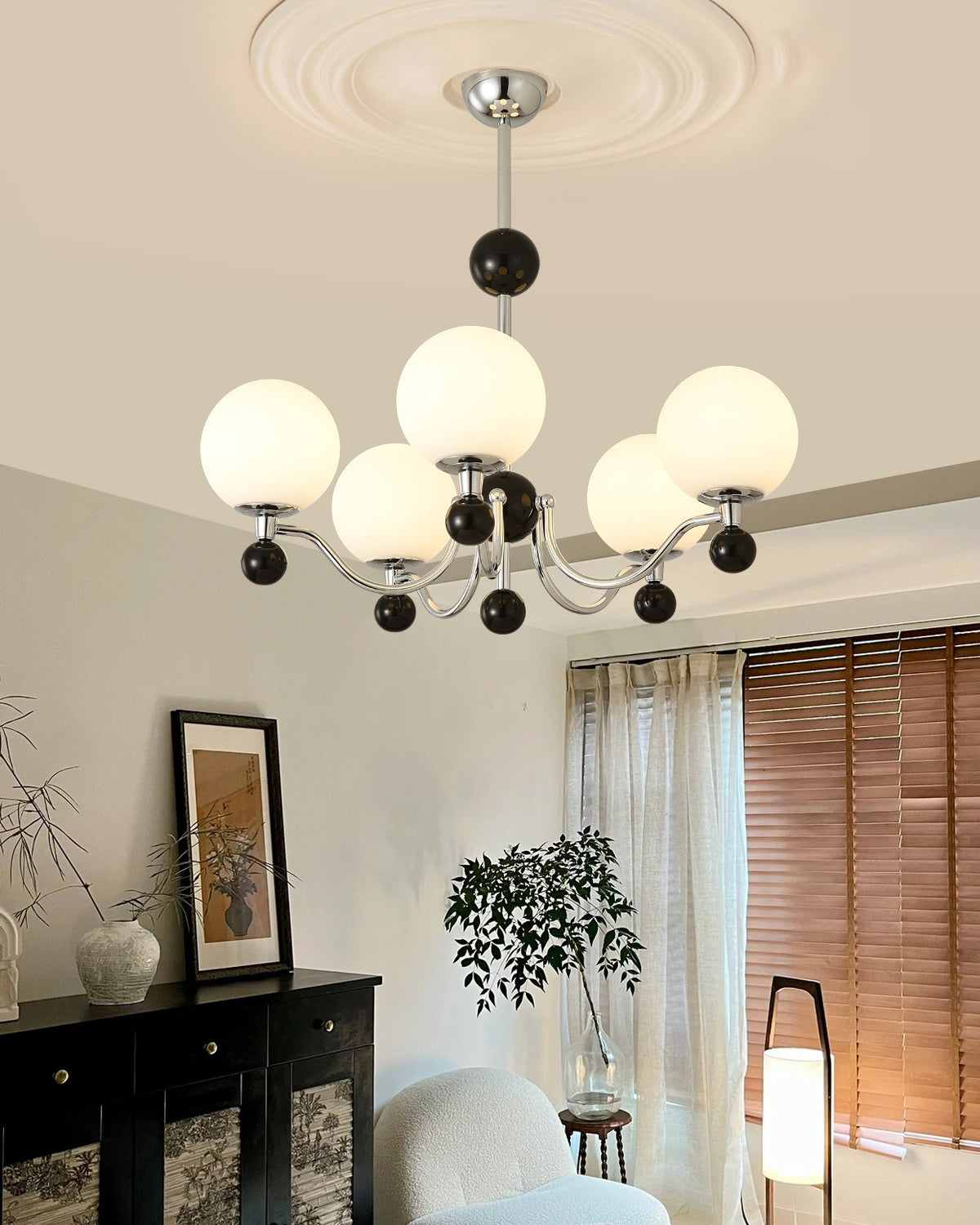 Warriors Chrome Chandelier