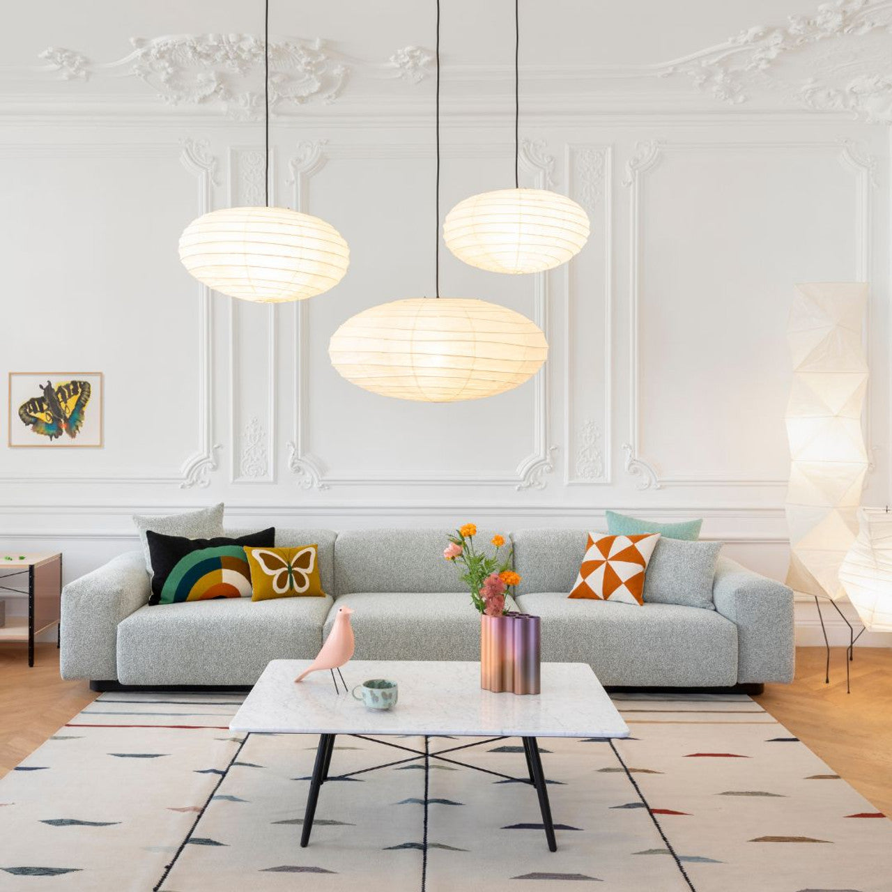 Washi Paper Pendant Lamp Light