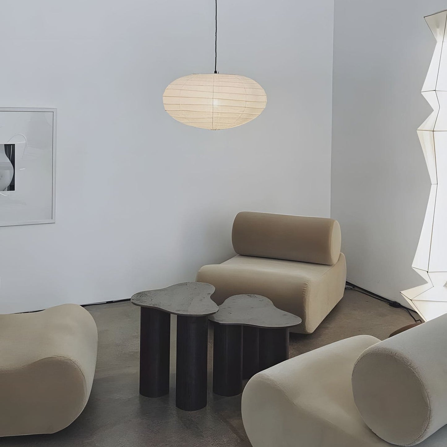 Washi Paper Pendant Lamp Light