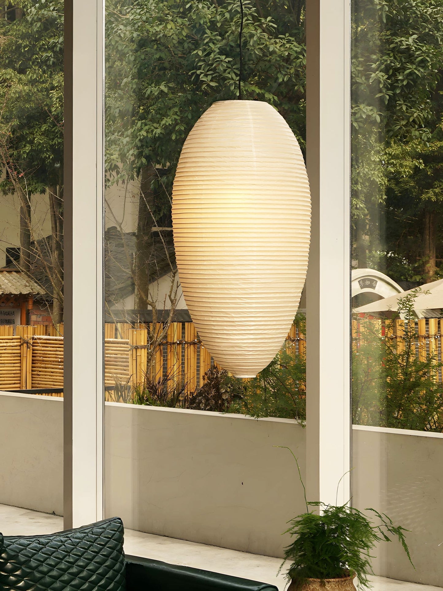 Washi Paper Chestnut Pendant Light