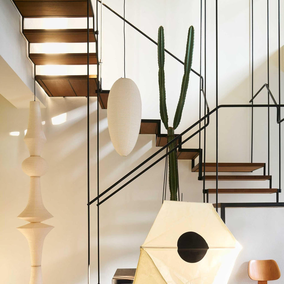 Washi Paper Chestnut Pendant Light