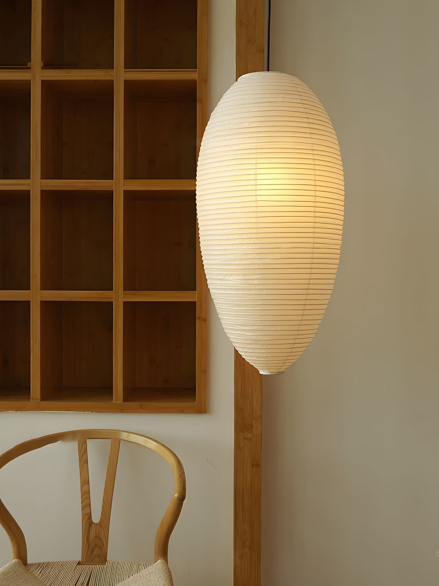 Washi Paper Chestnut Pendant Light