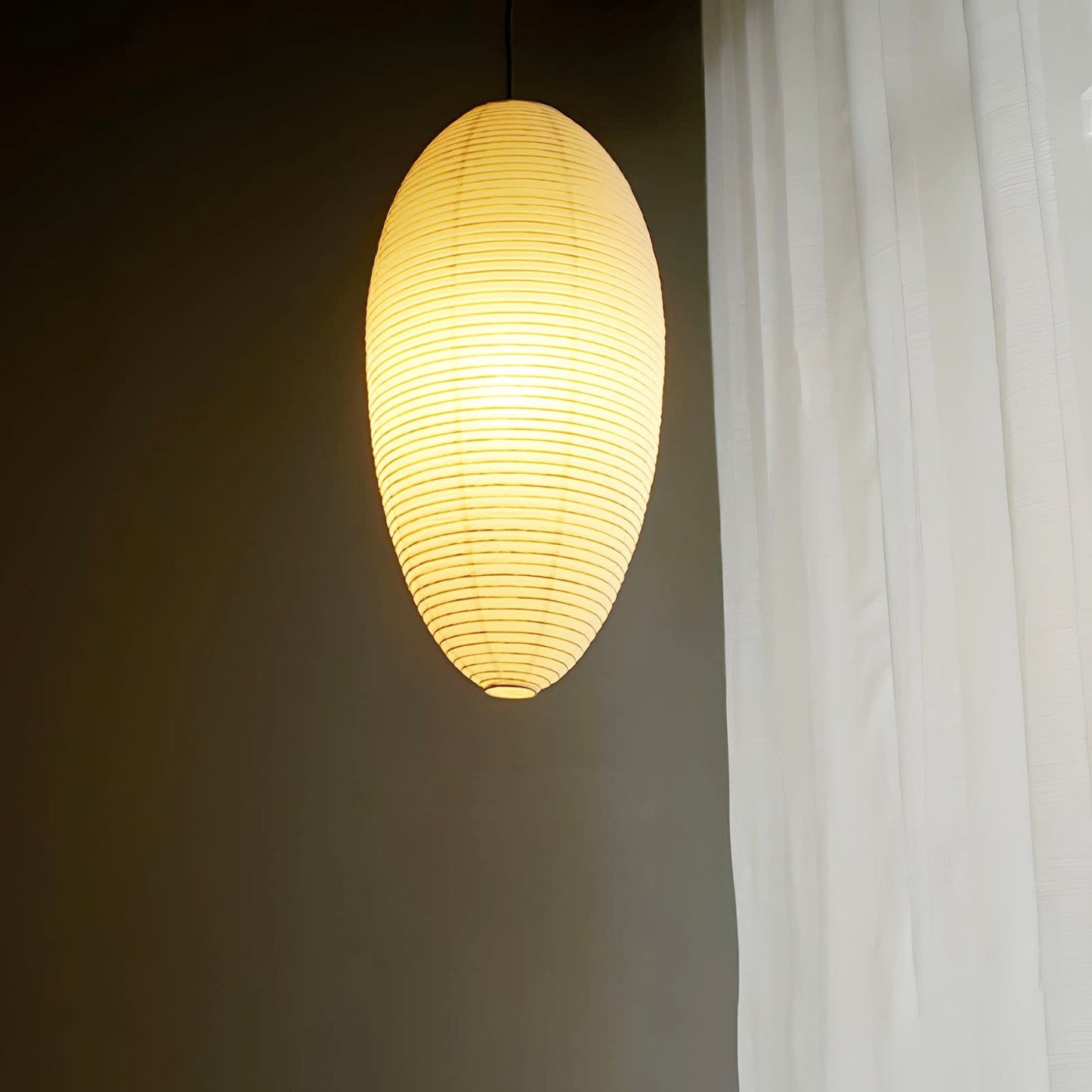 Washi Paper Chestnut Pendant Light