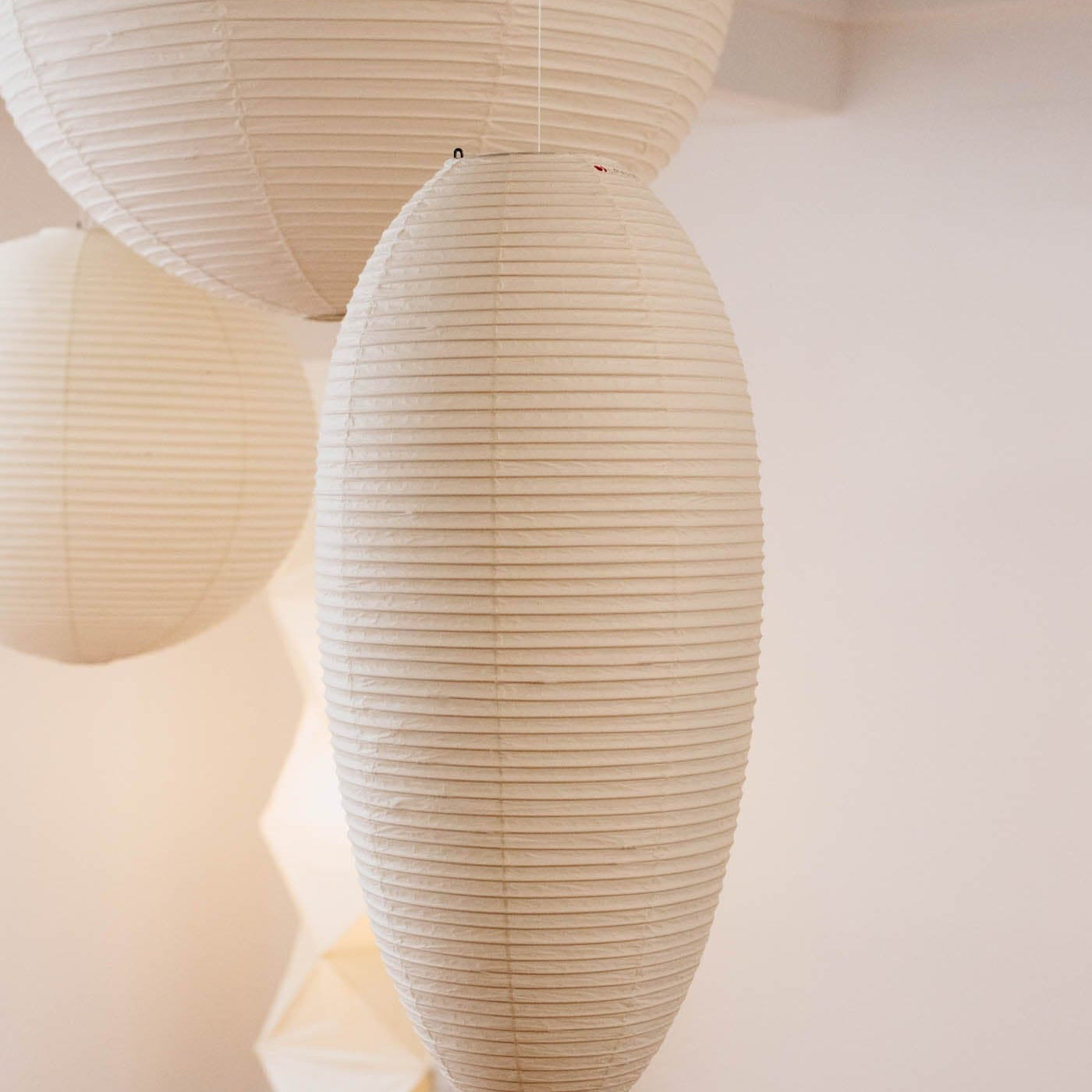 Washi Paper Chestnut Pendant Light