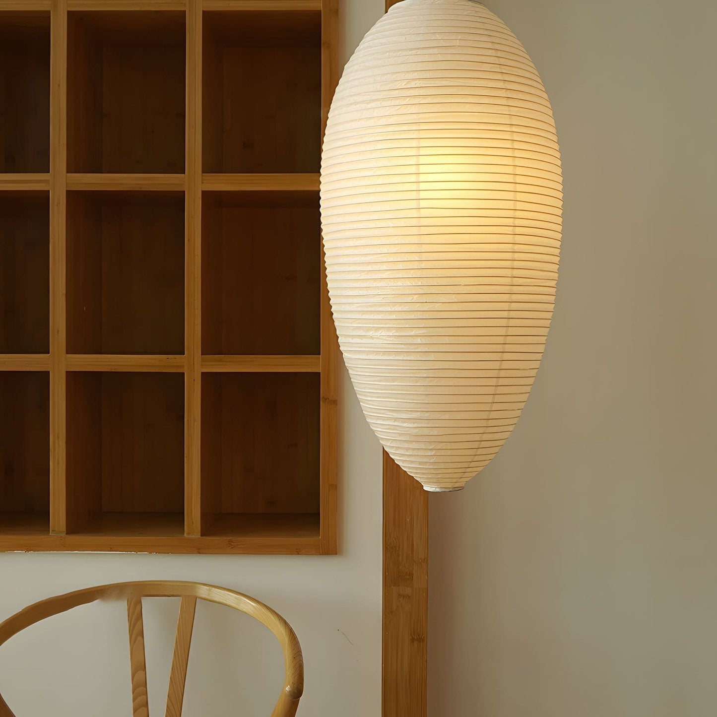 Washi Paper Chestnut Pendant Light