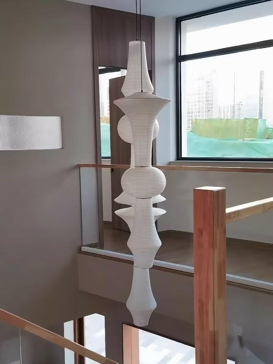 Washi Paper E Pendant Light