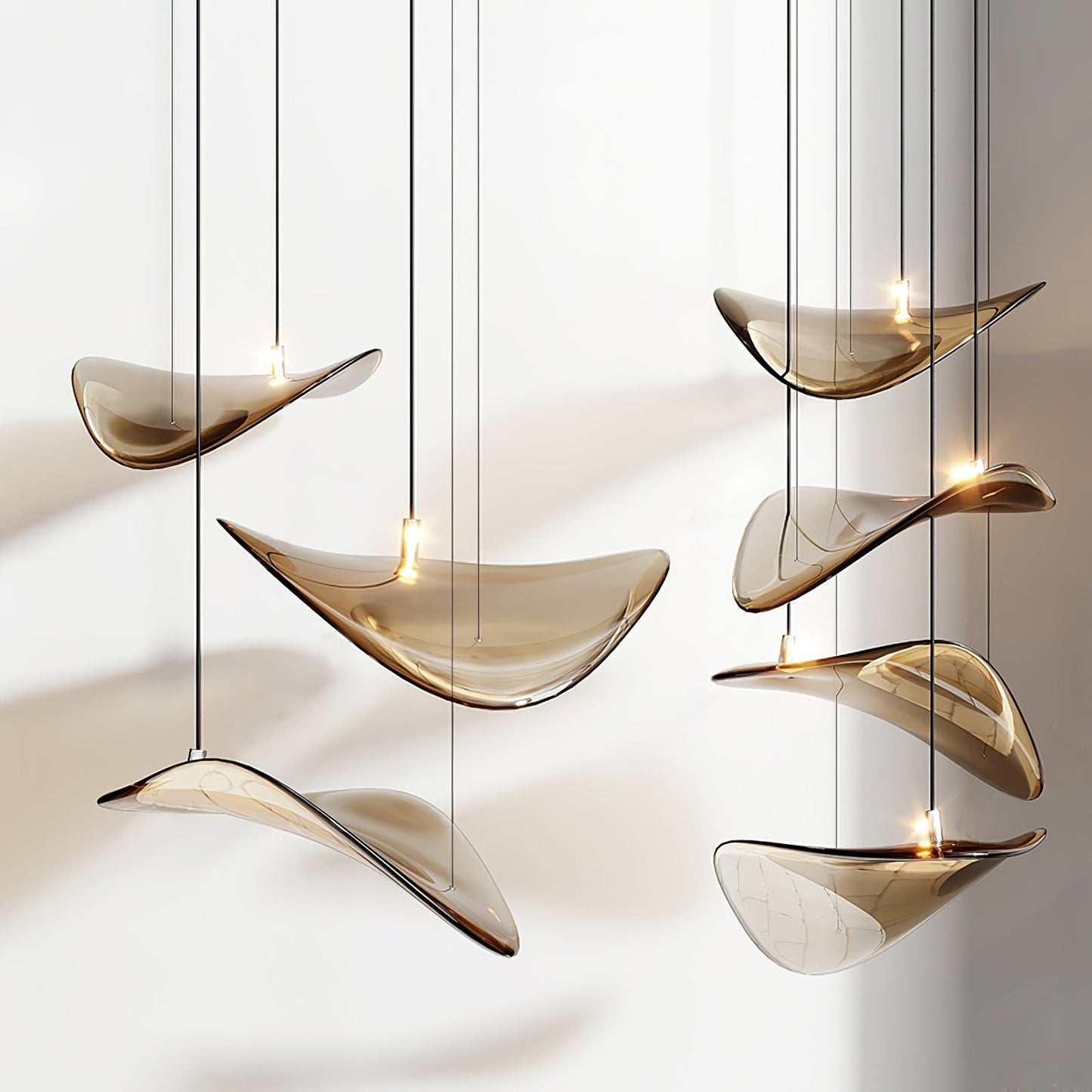 Wave Floating Leaf Pendant Light