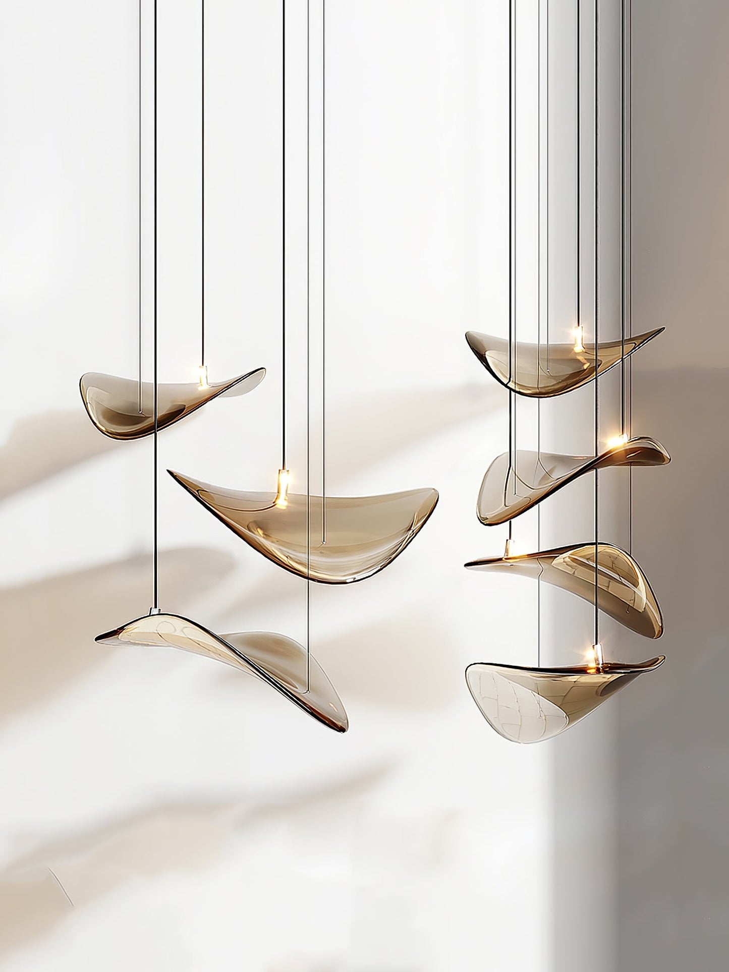 Wave Floating Leaf Pendant Light
