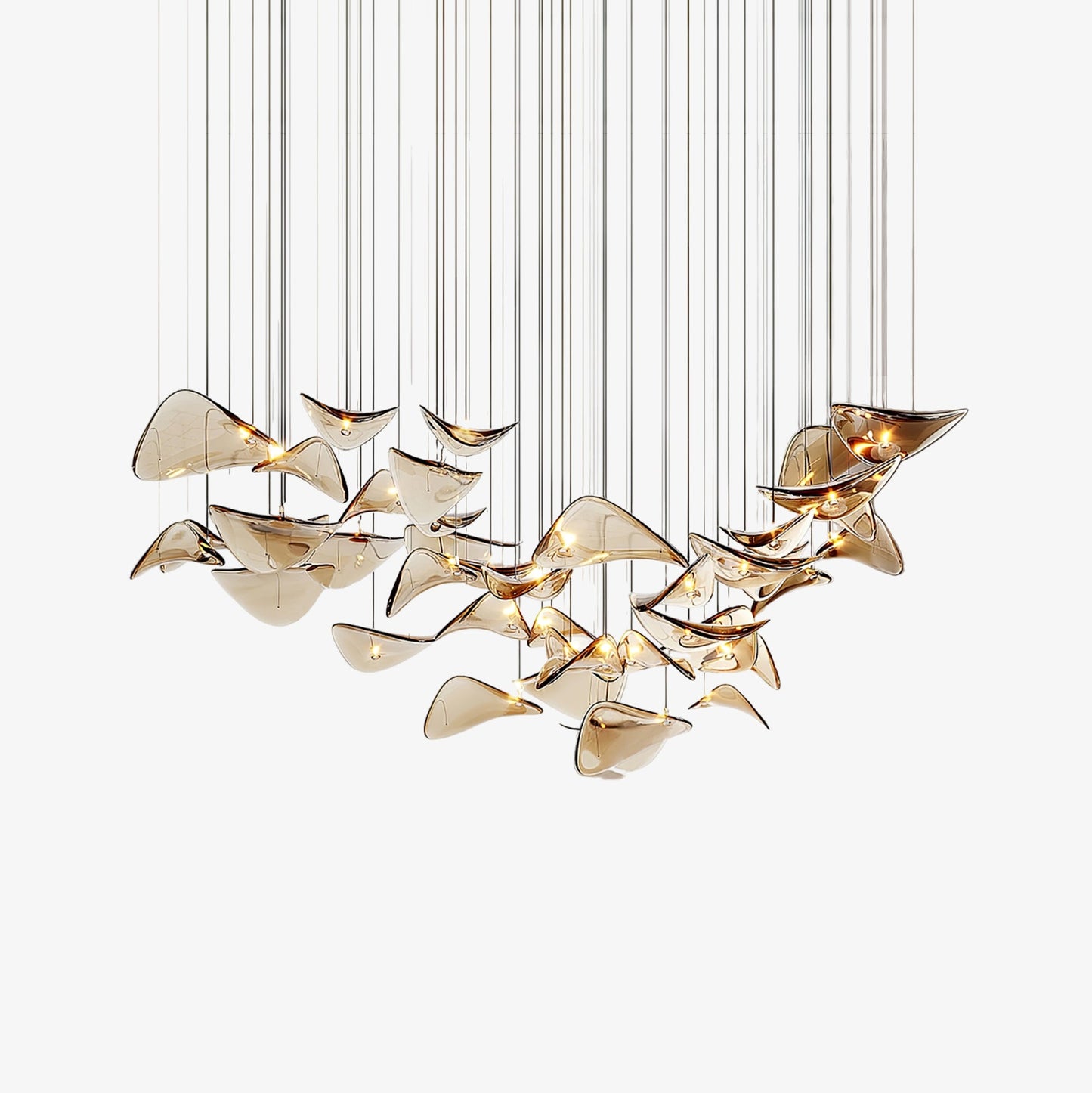 Wave Floating Leaf Pendant Light