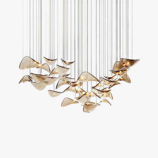 Wave Floating Leaf Pendant Light