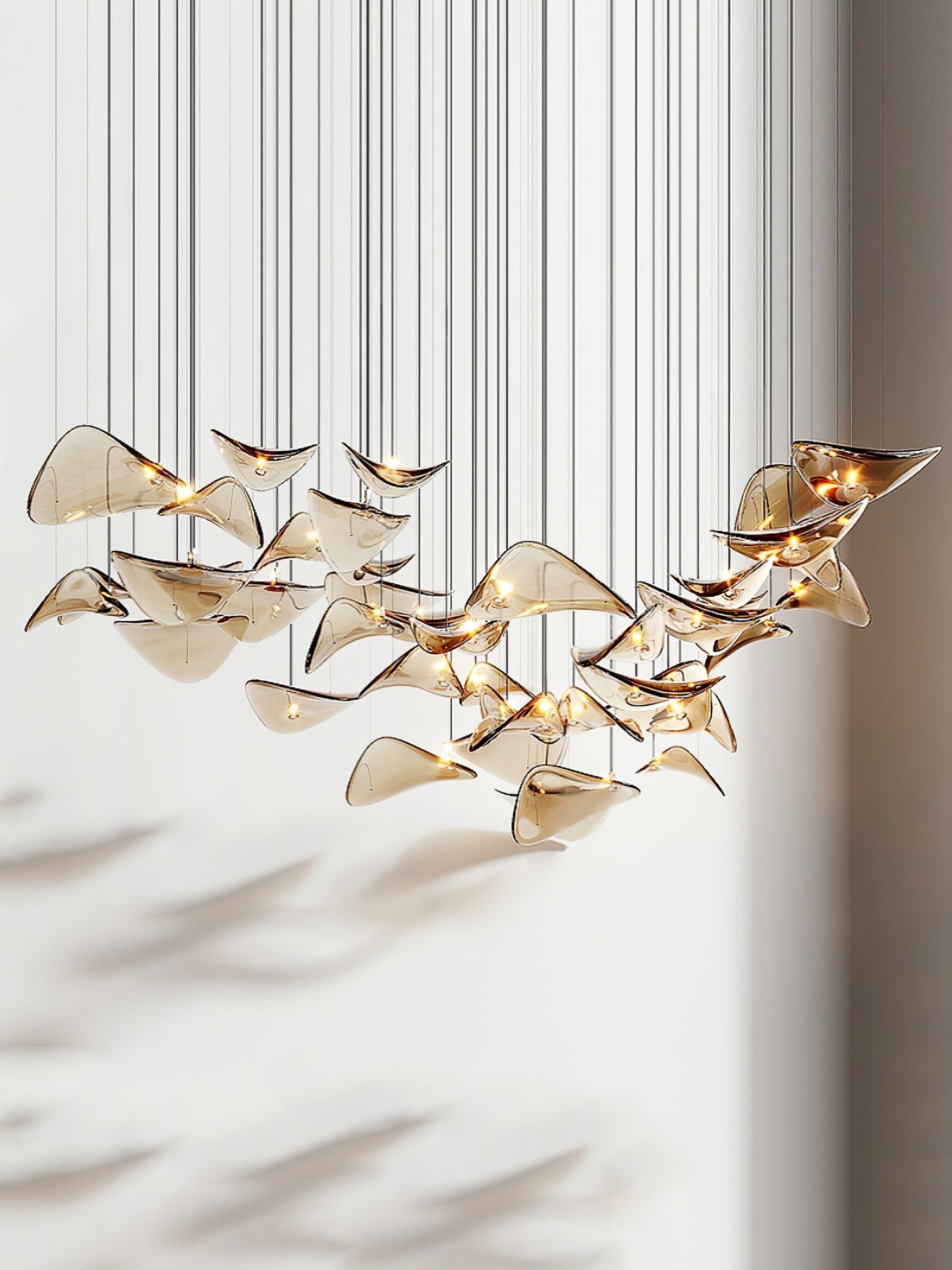 Wave Floating Leaf Pendant Light
