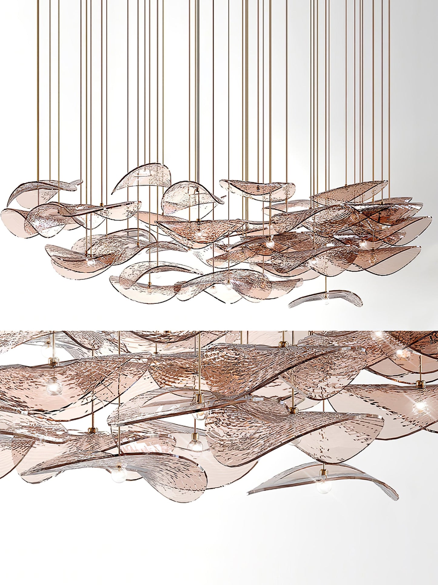 Wave Floating Leaf Pendant Light