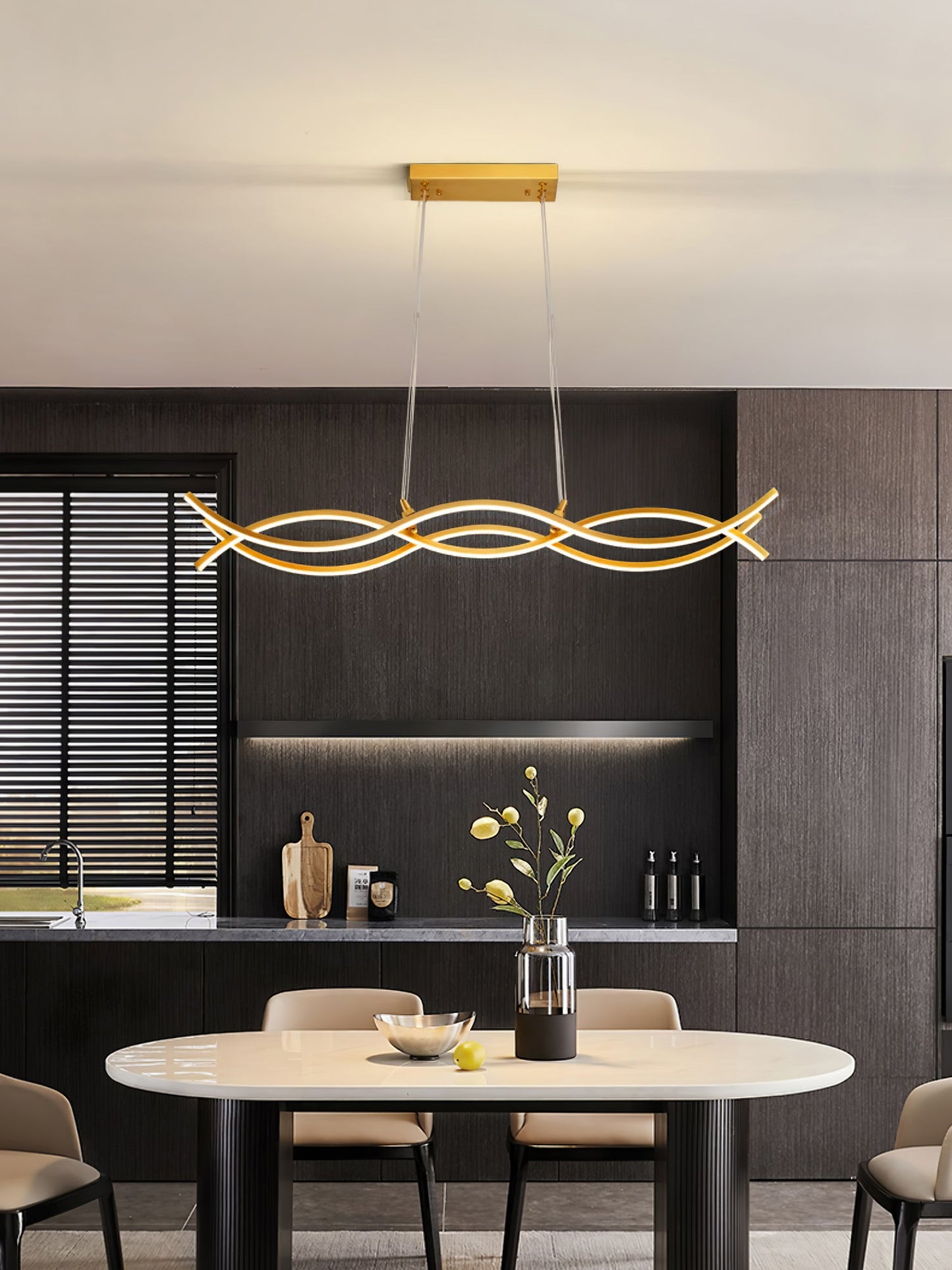 Wave Island Chandelier