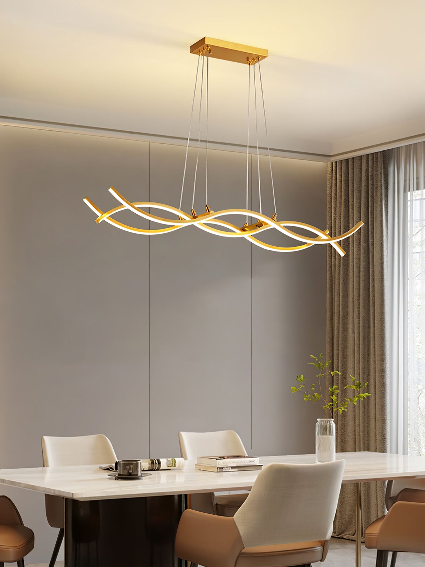 Wave Island Chandelier