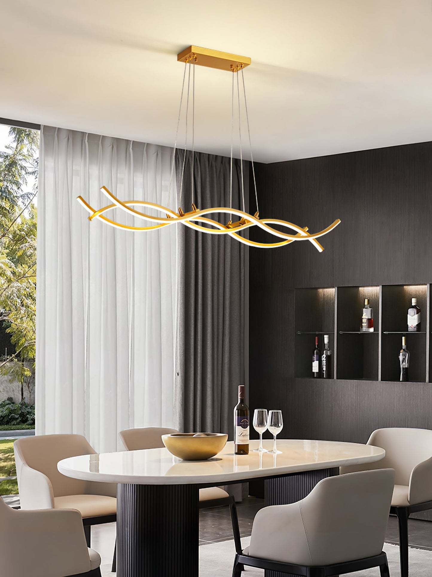 Wave Island Chandelier