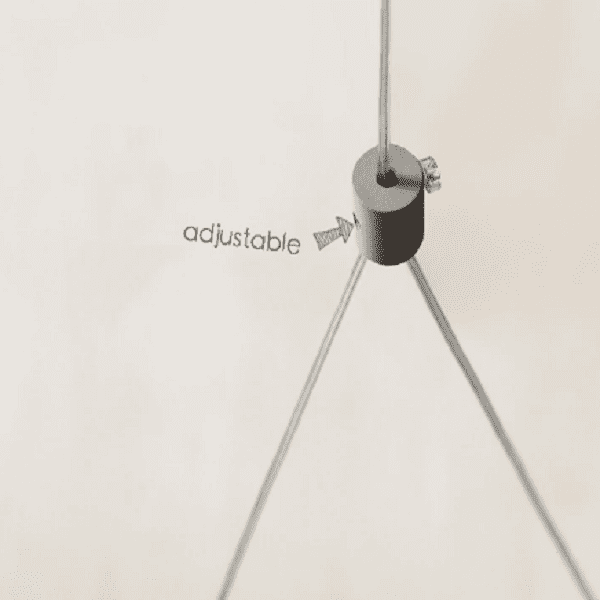 Glider - White glider pendant light chandelier