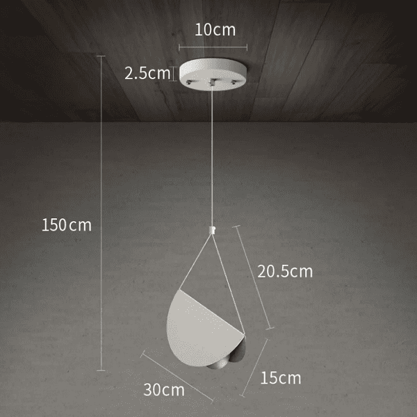 Glider - White glider pendant light chandelier