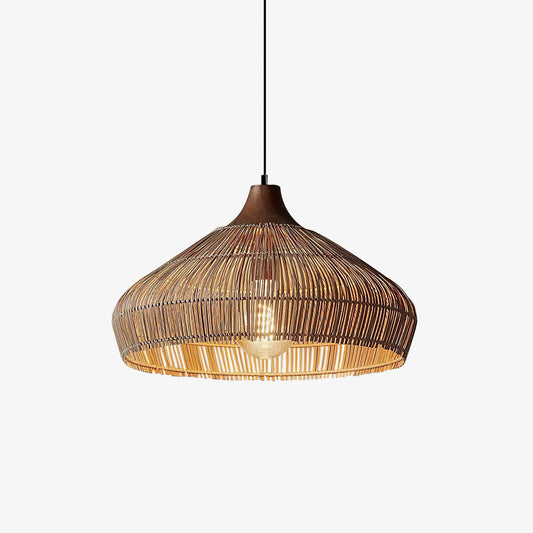 Wicker Rattan Pendant Light Fixture