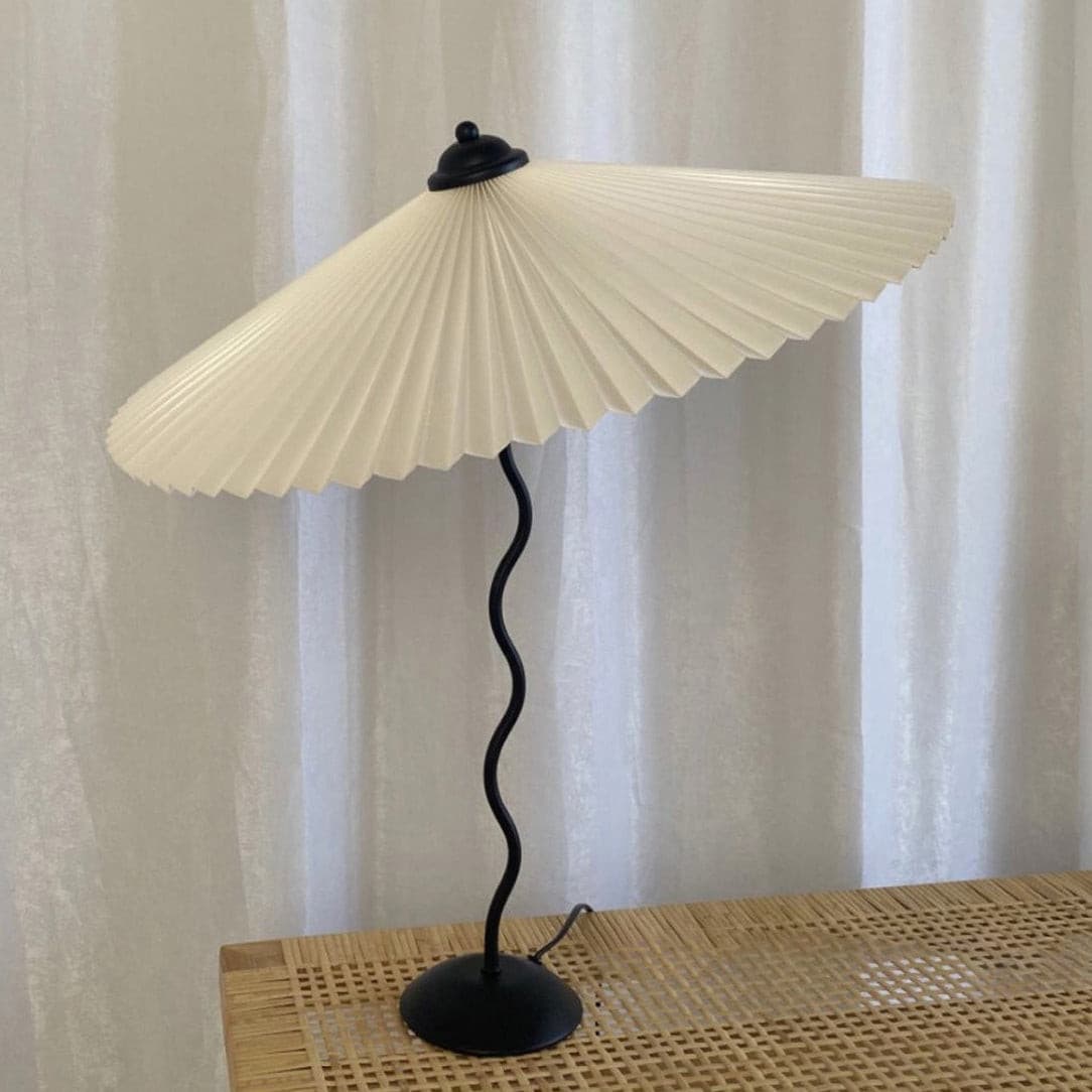 Wiggly Pleated Table Lamp