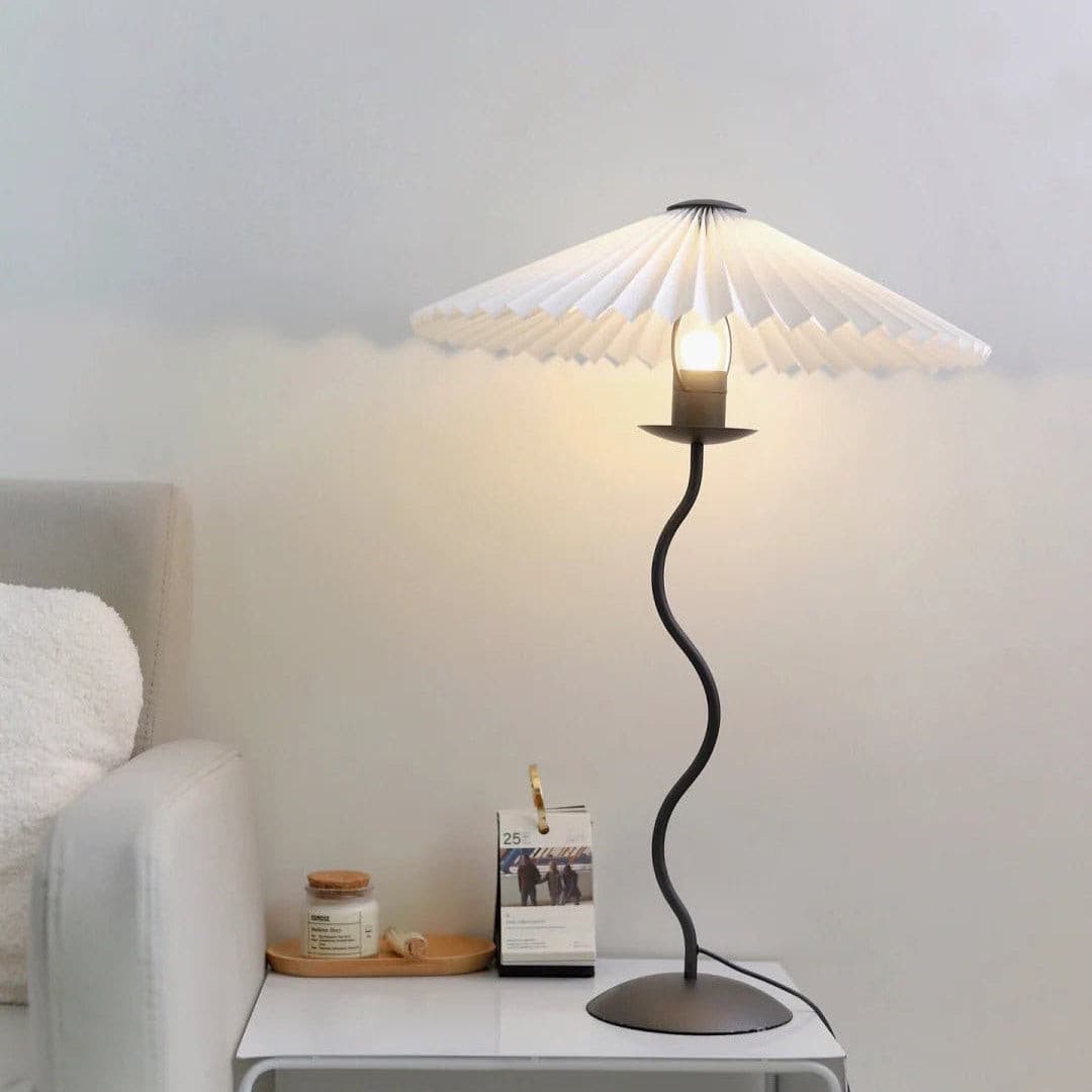 Wiggly Pleated Table Lamp